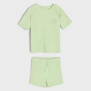 Dresy i komplety dla chłopców - Sinsay - Komplet: koszulka i szorty - Zielony - miniaturka - grafika 1