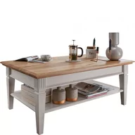 Ławy i stoliki kawowe - Ława Drewniana z Białej Sosny WZ-0622-1601 WZ-0622 G+K Meble - miniaturka - grafika 1