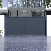 Bramy garażowe - Aluminiowa brama przesuwna 3m CASANOOV CARPATIA 300C160 - miniaturka - grafika 1