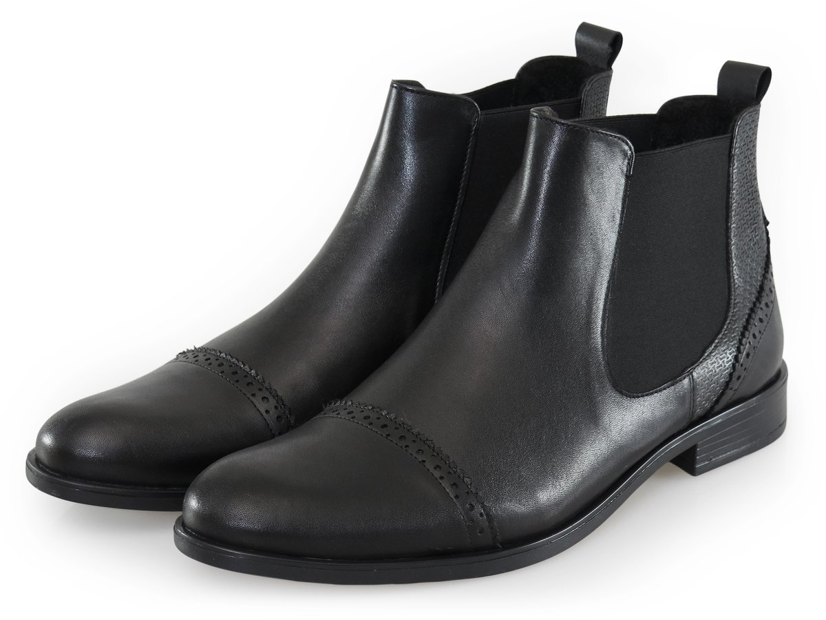 Czarne męskie buty męskie - sztyblety BZ16 39