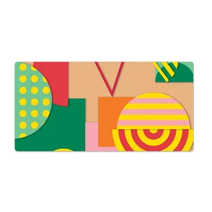 Ozdobna mata na biurko Nowoczesny design 100x50 cm - Podkładki na biurko - miniaturka - grafika 1