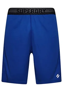 Superdry Męskie szorty Core Relaxed, Niebieski Mazarynowy, L - Spodenki damskie - miniaturka - grafika 1