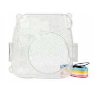 Torby fotograficzne i futerały - LOVEINSTANT Pokrowiec Futerał Etui Pokrowiec Do Fujifilm Instax Mini 9 8 Przezroczysty Brokat SB4755 - miniaturka - grafika 1