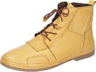 Botki damskie - Manitu Damskie botki 990036-06, żółty - 42 EU - miniaturka - grafika 1