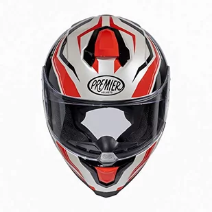 PREMIER Kask Hyper RW 2, perłowy biały/czerwony/czarny, XXL - Kaski motocyklowe - miniaturka - grafika 1