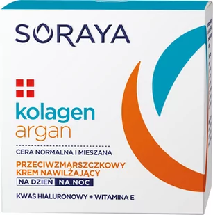 Soraya Kolagen i Argan przeciwzmarszczkowy krem nawilżający 50ml - Kremy do twarzy - miniaturka - grafika 1