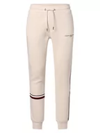 Spodnie sportowe męskie - Tommy Hilfiger - Spodnie dresowe męskie, beżowy - miniaturka - grafika 1