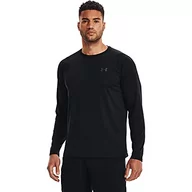 Koszulki i topy damskie - Under Armour Męska koszulka Tech 2.0 Ls Sportowy i oddychający top z technologią Anti Odor Szybkoschnący zamek błyskawiczny dla mężczyzn (Czarny/grafitowy) S 1328496-001-S - miniaturka - grafika 1