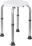 Akcesoria dla osób starszych i niepełnosprawnych - Home Life Okrągły taboret prysznicowy z regulacją wysokości - miniaturka - grafika 1