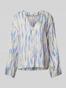 Bluzki damskie - Bluzka o kroju regular fit z wiskozy z dekoltem w serek model ‘BAELA’ - miniaturka - grafika 1