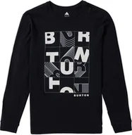 Koszulki męskie - t-shirt męski BURTON AIRSHOT LS TEE True Black - miniaturka - grafika 1