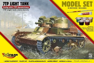 Mirage Hobby Lekki Czołg Dwuwieżowy "7TP" - Modele do sklejania - miniaturka - grafika 1