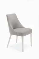 Krzesła - Caro 2 krzesło tapicerowane tkanina do wyboru nogi białe - miniaturka - grafika 1