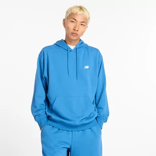 Bluza męska New Balance MT41508BEU  niebieska - Bluzy męskie - miniaturka - grafika 1