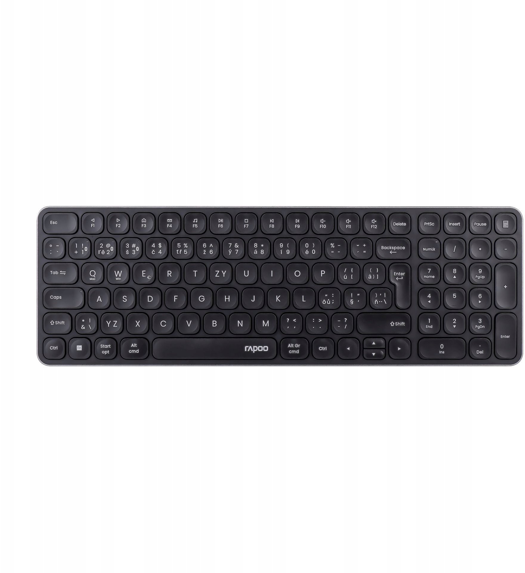 RAPOO E9310M Bezprzewodowa 2.4GHz Bluetooth CZ/SK czarny