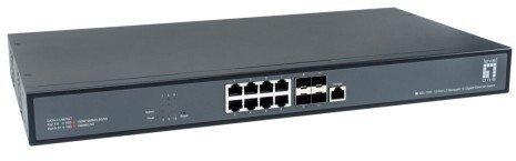 Switch LevelOne LevelOne XEL-1291 Zarządzany L3 10G Ethernet 100/1000/10000 1U Czarny 57083017101