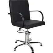 Fotele fryzjerskie - Profesjonalny Fotel Fryzjerski Ayala Pik Rodzaj podstawy: Pięcioramienna Stopki Czarne - miniaturka - grafika 1