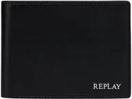 Portfele - REPLAY Męski portfel na akcesoria podróżne FM5333, 0094 Silver Black, 0094 Silver Black, jeden rozmiar - miniaturka - grafika 1