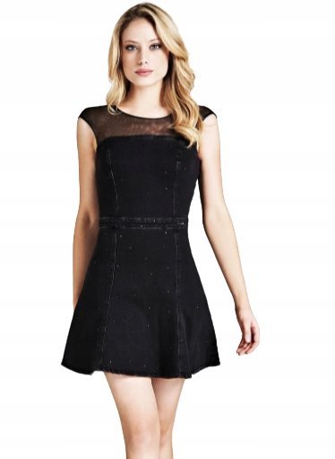 Guess Sukienka Jeansowa Z Cyrkoniami 2A3G4_A2*
