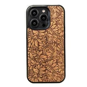 Etui i futerały do telefonów - Drewniane Etui Bewood iPhone 14 Pro LIŚCIE JABŁOŃ - miniaturka - grafika 1