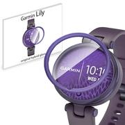 Akcesoria do pulsometrów i zegarków sportowych - Grizz SZKŁO hybrydowe 3D do Garmin Lily Fioletowy - miniaturka - grafika 1