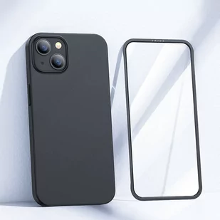 Joyroom 360 Full Case etui pokrowiec do iPhone 13 obudowa na tył i przód + szkło hartowane czarny (JR-BP927 black) - Etui i futerały do telefonów - miniaturka - grafika 2