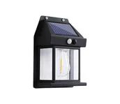 Lampy ogrodowe - LED Kinkiet solarny z czujnikiem LANTER LED/1W/3,7V IP44 czarne - miniaturka - grafika 1