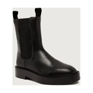Calvin Klein Skórzane sztyblety CHELSEA - Botki damskie - miniaturka - grafika 1