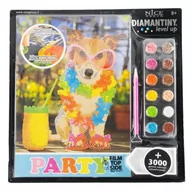 Prace ręczne dla dzieci - Mozaika diamentowa Pies Party - Diamantiny level up 8+ - miniaturka - grafika 1