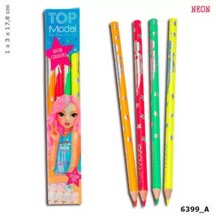 Depesche Top Model Kredki neon Top 6399 TM-6399 - Przybory szkolne - miniaturka - grafika 1