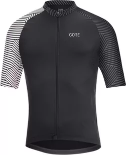 Gore wear WEAR C5 Optiline Koszulka rowerowa z zamkiem błyskawicznym Mężczyźni, black/white L 2020 Koszulki kolarskie 100164990105 - Koszulki rowerowe - miniaturka - grafika 1