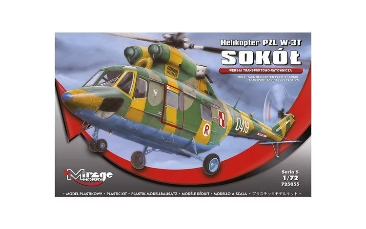 MIRAGE Model plastikowy Helikopter PZL W-3T Sokół