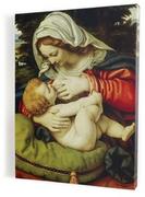 Ikony i obrazy sakralne - Matka Boża karmiąca, obraz religijny na płótnie canvas - miniaturka - grafika 1