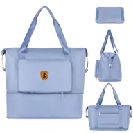 Torby podróżne - Torba Podróżna Damska Shopper Kompaktowa Wodooporna Bagaż Podręczny - miniaturka - grafika 1