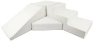 Leżaczki i huśtawki - komplet 4 dużych klocków piankowych do zabawy,żłobków,przedszkoli, dziecko (biały) - miniaturka - grafika 1