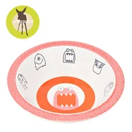 Miseczki i talerzyki dla dzieci - Lassig Miseczka z melaminy Little Monsters Mad Mabe pink LDISHBS1192 - miniaturka - grafika 1
