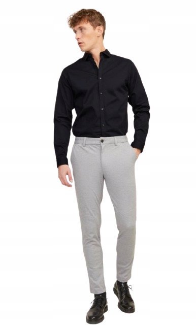 JACK & JONES KOSZULA MĘSKA ELEGANCKA CZARNA XL 1J9A