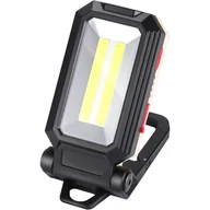 Latarki - Lampa robocza LED, lampa kempingowa, akumulatorowy reflektor LED, latarka warsztatowa COB z podstawą magnetyczną, odpowiednia do garażu, na kemping i - miniaturka - grafika 1