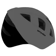 Kaski rowerowe - Spokey Kask Cherub rozmiar 48-54) Czarno-szary - miniaturka - grafika 1