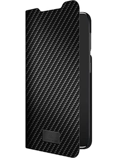Black Rock - Etui o wyglądzie karbonu pasuje do Samsung Galaxy S22 Plus 5G I etui na telefon komórkowy, funkcja stojaka, wygląd karbonu, zapięcie magnetyczne (czarny) - Etui i futerały do telefonów - miniaturka - grafika 1