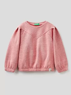 Bluzy i sweterki niemowlęce - Benetton Bluza w kolorze różowym - grafika 1