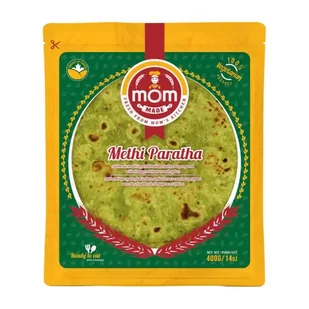 Indyjski placek Methi Paratha Mom Made 400g - Szybkie dania obiadowe - miniaturka - grafika 1