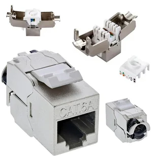 Moduł keystone rj45 beznarzędziowy do punktów krosowych ekranowych RJ10 - Pozostałe akcesoria sieciowe - miniaturka - grafika 1