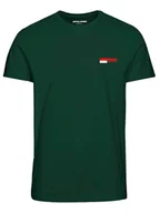 Koszulki męskie - Jack & Jones Koszulka w kolorze zielonym - miniaturka - grafika 1