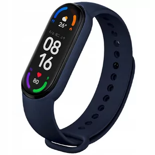 Opaska Pasek Silikonowy Do Xiaomi Mi Band 5/6 - Granatowy - Akcesoria do smartwatchy - miniaturka - grafika 1
