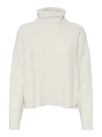 Swetry damskie - Vero Moda Golf w kolorze białym - miniaturka - grafika 1