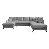 Narożniki - Ciemnoszara rozkładana sofa w kształcie litery "U" Miuform Charming Charlie, prawostronna - miniaturka - grafika 1