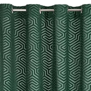 Zasłona 140 x 250 Dekoracyjna Velvet Inga C.Zieleń - Zasłony - miniaturka - grafika 1