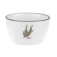 Miski i półmiski - Miseczka porcelanowa Prowansja gałązka 350 ml biały - miniaturka - grafika 1