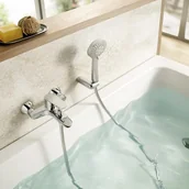 Baterie wannowe i prysznicowe - Jednouchwytowa bateria wannowa ROCA Eos chromowana - miniaturka - grafika 1